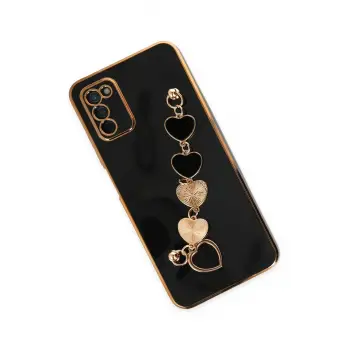 Newface Samsung Galaxy A03S Kılıf Esila Silikon - Siyah