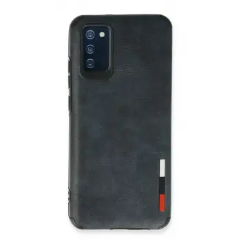Newface Samsung Galaxy A03S Kılıf Loop Deri Silikon - Lacivert