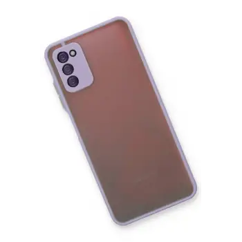 Newface Samsung Galaxy A03S Kılıf Montreal Silikon Kapak - Mor