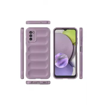 Newface Samsung Galaxy A03S Kılıf Optimum Silikon - Mor