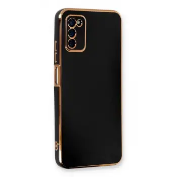 Newface Samsung Galaxy A03S Kılıf Volet Silikon - Siyah