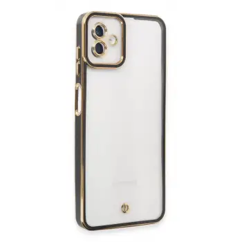 Newface Samsung Galaxy A04 Kılıf Liva Lens Silikon - Siyah