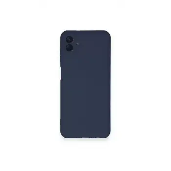 Newface Samsung Galaxy A04 Kılıf Nano içi Kadife Silikon - Lacivert
