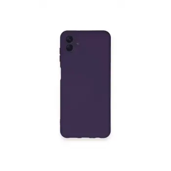 Newface Samsung Galaxy A04 Kılıf Nano içi Kadife Silikon - Mor