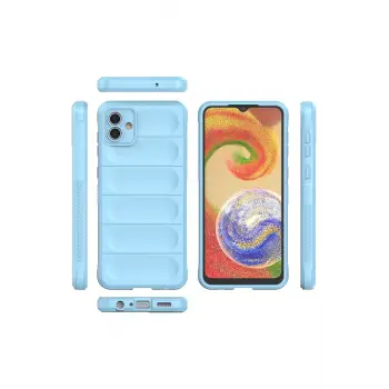 Newface Samsung Galaxy A04 Kılıf Optimum Silikon - Sky Blue