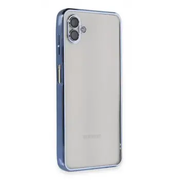 Newface Samsung Galaxy A04 Kılıf Razer Lensli Silikon - Açık Mavi