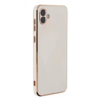 Newface Samsung Galaxy A04 Kılıf Volet Silikon - Beyaz