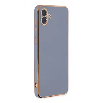 Newface Samsung Galaxy A04 Kılıf Volet Silikon - Mavi