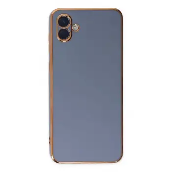 Newface Samsung Galaxy A04 Kılıf Volet Silikon - Mavi