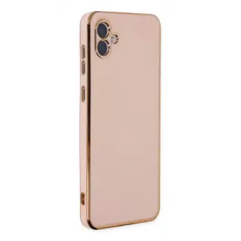 Newface Samsung Galaxy A04 Kılıf Volet Silikon - Pembe