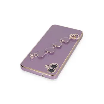 Newface Samsung Galaxy A04E Kılıf Esila Silikon - Mor