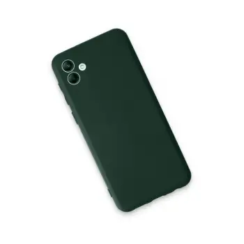 Newface Samsung Galaxy A04E Kılıf First Silikon - Koyu Yeşil