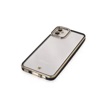 Newface Samsung Galaxy A04E Kılıf Liva Lens Silikon - Siyah