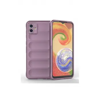 Newface Samsung Galaxy A04E Kılıf Optimum Silikon - Mor
