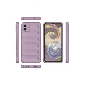 Newface Samsung Galaxy A04E Kılıf Optimum Silikon - Mor