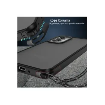 Newface Samsung Galaxy A04S Kılıf Elegant Kapak - Siyah
