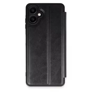 Newface Samsung Galaxy A06 Kılıf Flip Cover - Siyah