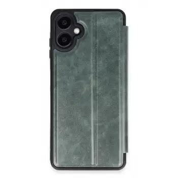 Newface Samsung Galaxy A07 4G Flip Cover - Yeşil