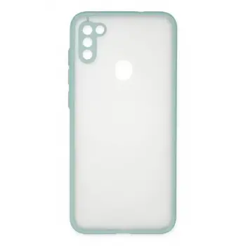 Newface Samsung Galaxy A11 Kılıf Montreal Silikon Kapak - Turkuaz