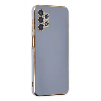 Newface Samsung Galaxy A13 4G Kılıf Volet Silikon - Mavi