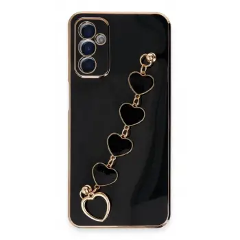 Newface Samsung Galaxy A14 4G Kılıf Esila Silikon - Siyah