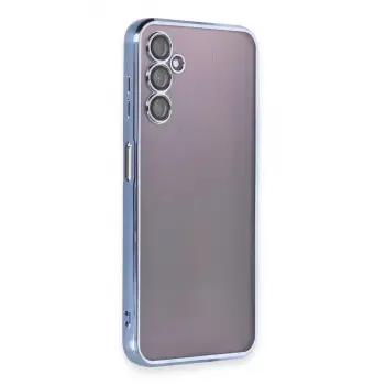 Newface Samsung Galaxy A14 4G Kılıf Razer Lensli Silikon - Açık Mavi
