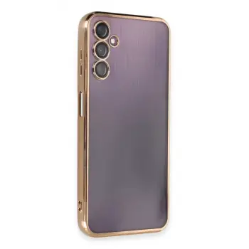 Newface Samsung Galaxy A14 4G Kılıf Razer Lensli Silikon - Gold