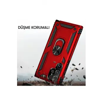 Newface Samsung Galaxy A14 4G Kılıf Sofya Yüzüklü Silikon Kapak - Gümüş