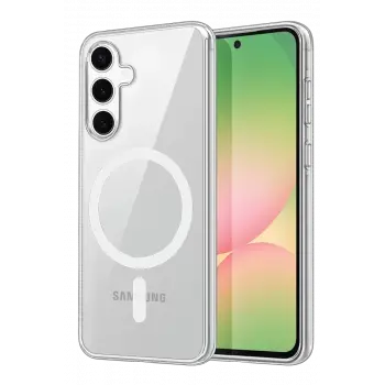 Newface Samsung Galaxy A16 5G Combo Sert Şeffaf Magsafe Kapak - Şeffaf