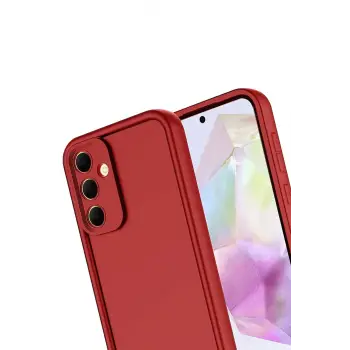 Newface Samsung Galaxy A17 5G Viera Silikon - Kırmızı