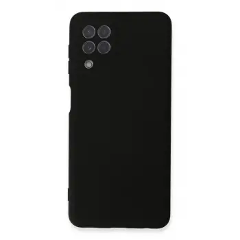 Newface Samsung Galaxy A22 Kılıf Nano içi Kadife Silikon - Siyah
