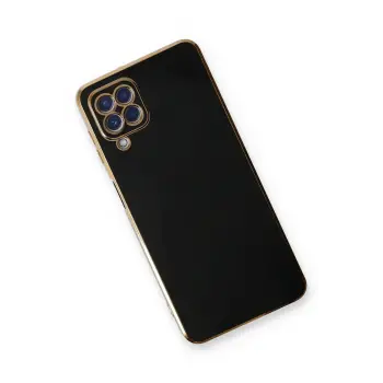 Newface Samsung Galaxy A22 Kılıf Volet Silikon - Siyah