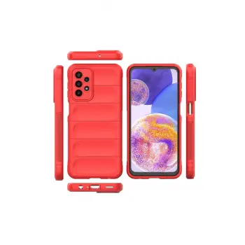 Newface Samsung Galaxy A23 4G Kılıf Optimum Silikon - Kırmızı