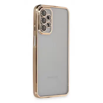 Newface Samsung Galaxy A23 4G Kılıf Razer Lensli Silikon - Gold