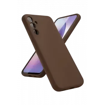 Newface Samsung Galaxy A24 4G Kılıf First Silikon - Kahverengi