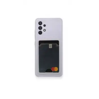 Newface Samsung Galaxy A32 Kılıf Kart Şeffaf Silikon - Şeffaf