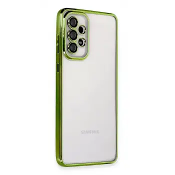 Newface Samsung Galaxy A33 5G Kılıf Razer Lensli Silikon - Yeşil