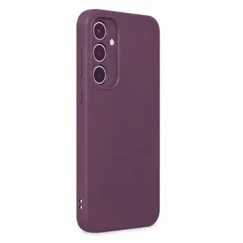 Newface Samsung Galaxy A35 5G Kılıf First Silikon - Mürdüm