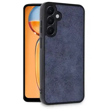 Newface Samsung Galaxy A36 Kılıf Aras Deri Kapak - Lacivert