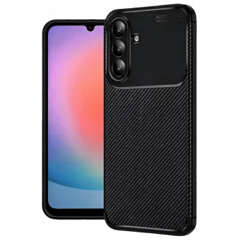 Newface Samsung Galaxy A37 5G Auto Focus Karbon Kapak - Siyah