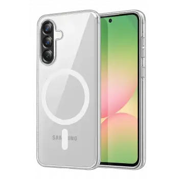 Newface Samsung Galaxy A37 5G Combo Sert Şeffaf Magsafe Kapak - Şeffaf