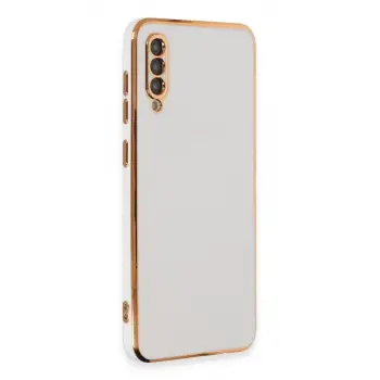 Newface Samsung Galaxy A50 Kılıf Volet Silikon - Beyaz