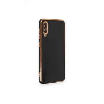 Newface Samsung Galaxy A50 Kılıf Volet Silikon - Siyah