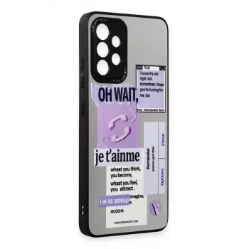Newface Samsung Galaxy A52 Kılıf Mirror Desenli Kapak - Mirror - 4