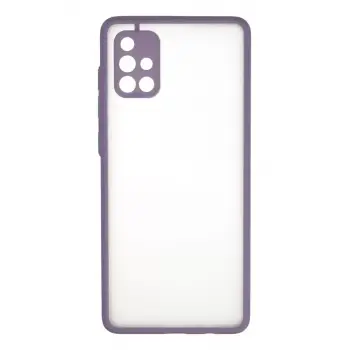 Newface Samsung Galaxy A71 Kılıf Montreal Silikon Kapak - Mor