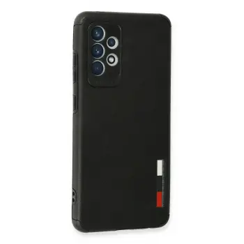 Newface Samsung Galaxy A72 Kılıf Loop Deri Silikon - Siyah