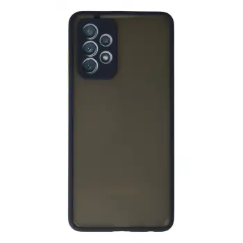 Newface Samsung Galaxy A72 Kılıf Montreal Silikon Kapak - Lacivert