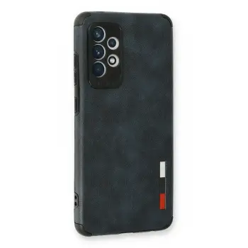 Newface Samsung Galaxy A73 5G Kılıf Loop Deri Silikon - Lacivert