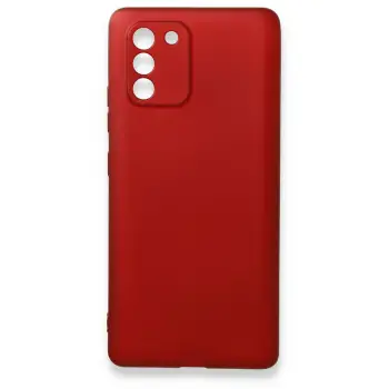 Newface Samsung Galaxy A91 / S10 Lite Kılıf First Silikon - Bordo