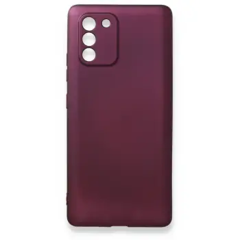 Newface Samsung Galaxy A91 / S10 Lite Kılıf First Silikon - Mürdüm